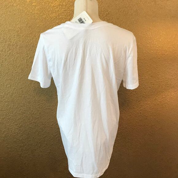 Fabletics white tee love leggings athleisure tshirt womens small new - Picture 5 of 5